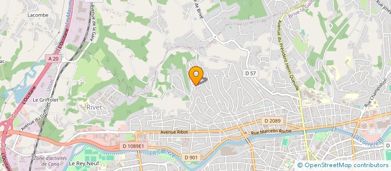 localisation de l'entreprise MADAME SABRINA MAGHNINI  BRIVE-LA-GAILLARDE