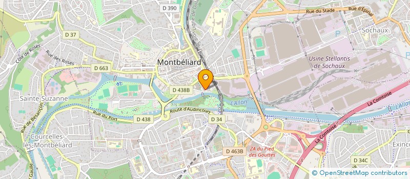 localisation de l'entreprise MADAME SABRINA MAHMOUD à MONTBELIARD