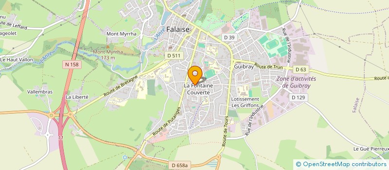 localisation de l'entreprise MADAME SABRINA MARIE à FALAISE