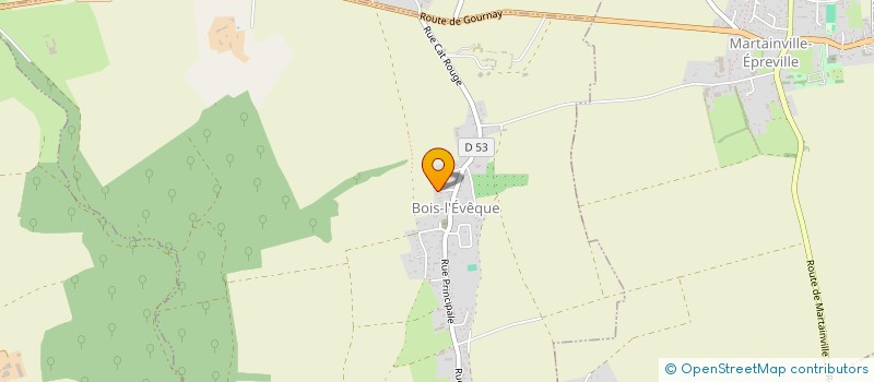 localisation de l'entreprise MADAME SABRINA MARTIN  BOIS-L'EVEQUE