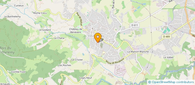 localisation de l'entreprise MADAME SABRINA MARTIN  VAUGNERAY