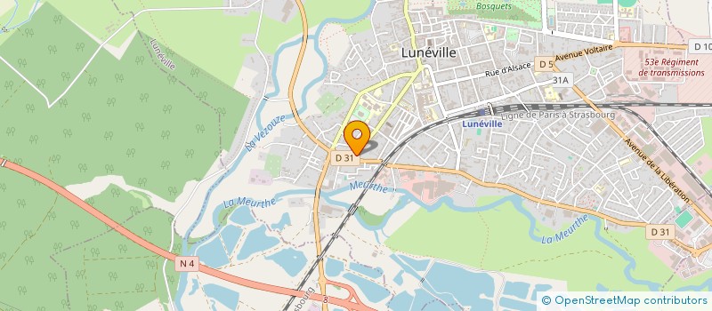 localisation de l'entreprise MADAME SABRINA MASSONNEAU  LUNEVILLE