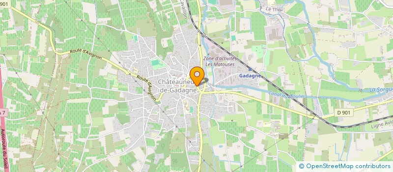 localisation de l'entreprise MADAME SABRINA MATHEVET à CHATEAUNEUF-DE-GADAGNE