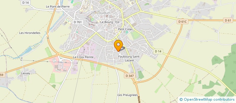 localisation de l'entreprise MADAME SABRINA MATHIEU  LOUDUN