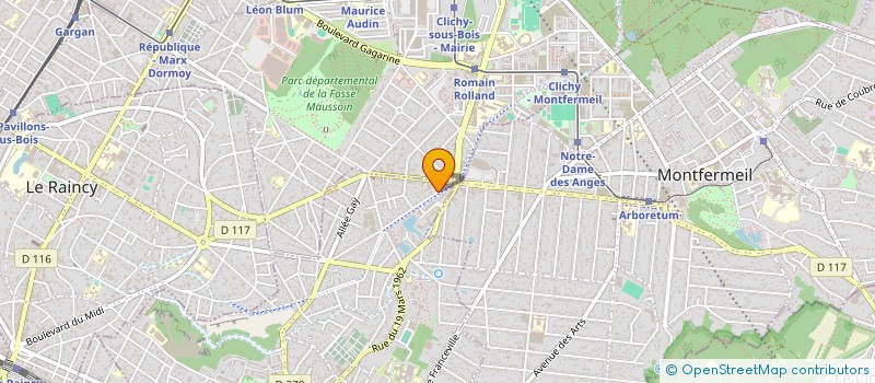 localisation de l'entreprise MADAME SABRINA MAYER  GAGNY