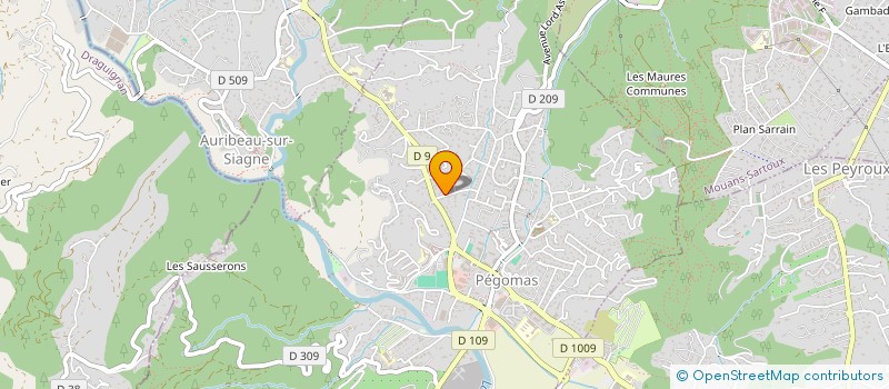 localisation de l'entreprise MADAME SABRINA MEBARKI  PEGOMAS