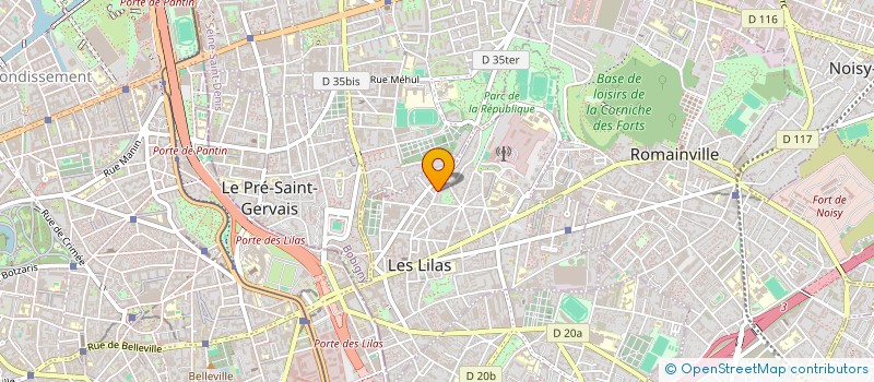 localisation de l'entreprise MADAME SABRINA MEDER à LES LILAS