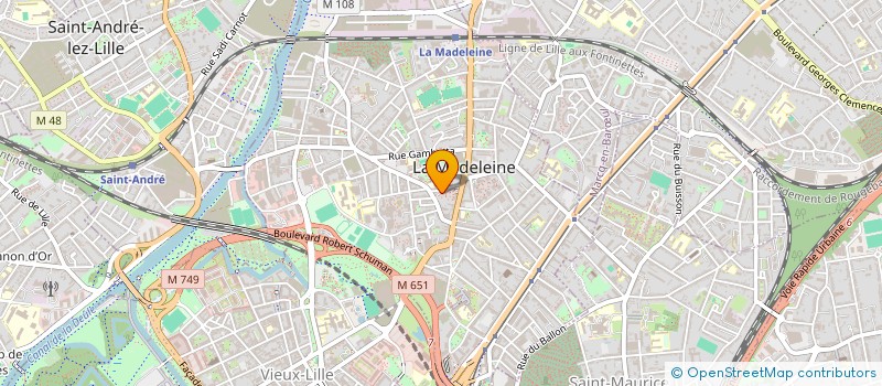 localisation de l'entreprise MADAME SABRINA MEGHARI à LA MADELEINE