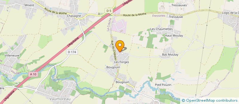 localisation de l'entreprise MADAME SABRINA MELIN  FRESSINES