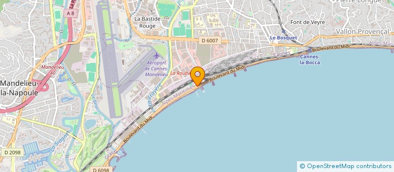 localisation de l'entreprise MADAME SABRINA MENARD à CANNES