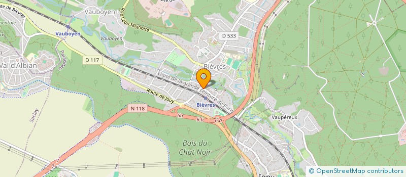localisation de l'entreprise MADAME SABRINA MENGUY à BIEVRES