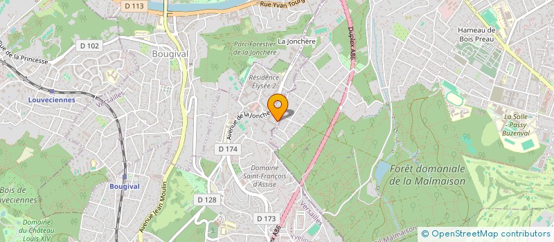 localisation de l'entreprise MADAME SABRINA MERESSE  LA CELLE-SAINT-CLOUD