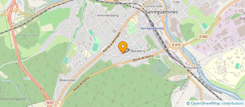 localisation de l'entreprise MADAME SABRINA MESCHBERGER  WLFLING-LES-SARREGUEMINES