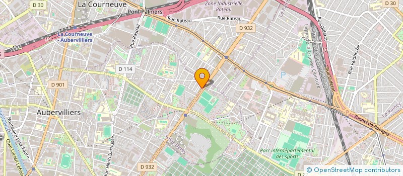 localisation de l'entreprise MADAME SABRINA MESLEM  AUBERVILLIERS