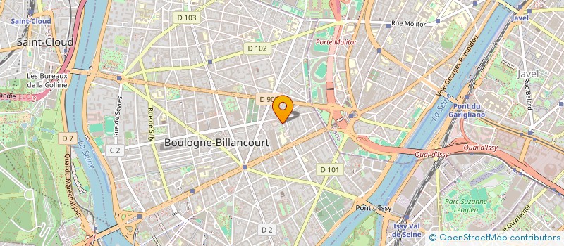 localisation de l'entreprise MADAME SABRINA MESSAMER  BOULOGNE-BILLANCOURT