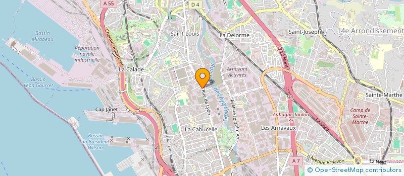 localisation de l'entreprise MADAME SABRINA MESSAOUDI  MARSEILLE