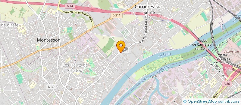 localisation de l'entreprise MADAME SABRINA MEZAGUER  CARRIERES-SUR-SEINE