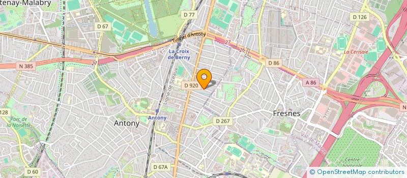 localisation de l'entreprise MADAME SABRINA MICARD  ANTONY