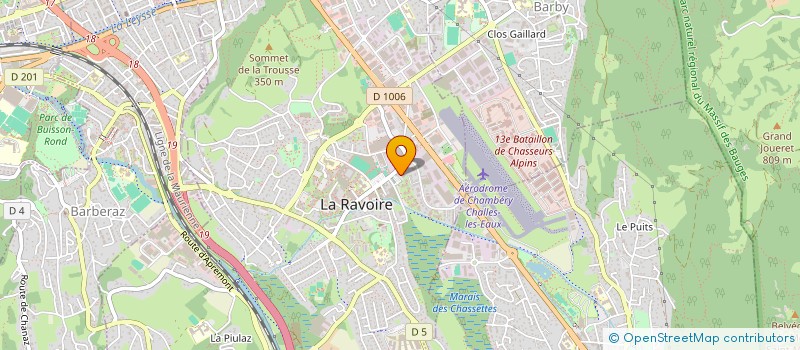 localisation de l'entreprise MADAME SABRINA MICHEL  LA RAVOIRE