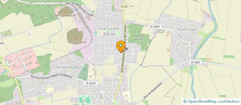 localisation de l'entreprise MADAME SABRINA MICHELAT  WITTENHEIM