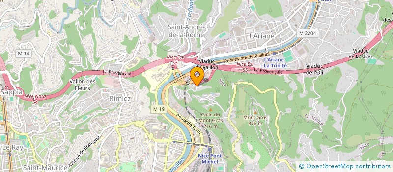 localisation de l'entreprise MADAME SABRINA MIDOUNI à NICE