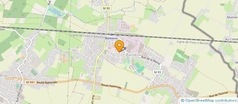 localisation de l'entreprise MADAME SABRINA MIREY à BAISIEUX