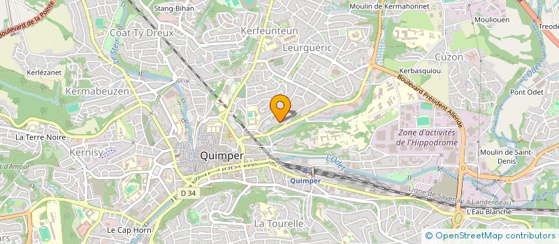 localisation de l'entreprise MADAME SABRINA MOENNER à QUIMPER