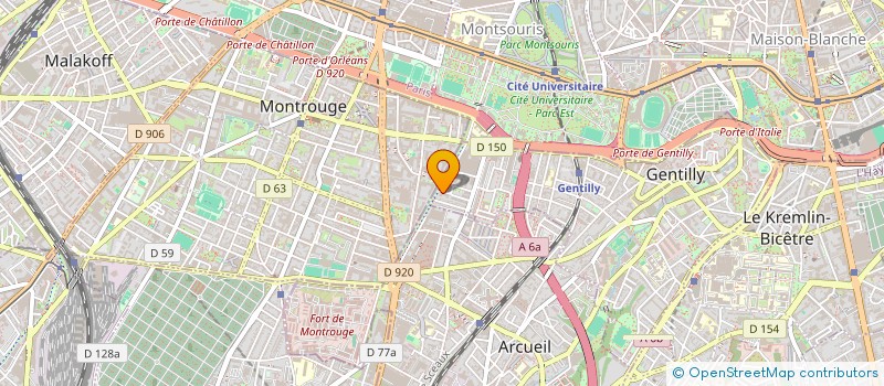 localisation de l'entreprise MADAME SABRINA MOGUEZ  GENTILLY