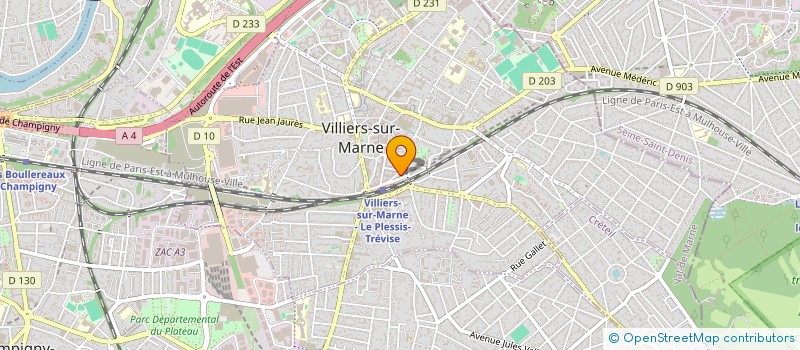 localisation de l'entreprise MADAME SABRINA MOHAMMED à VILLIERS-SUR-MARNE