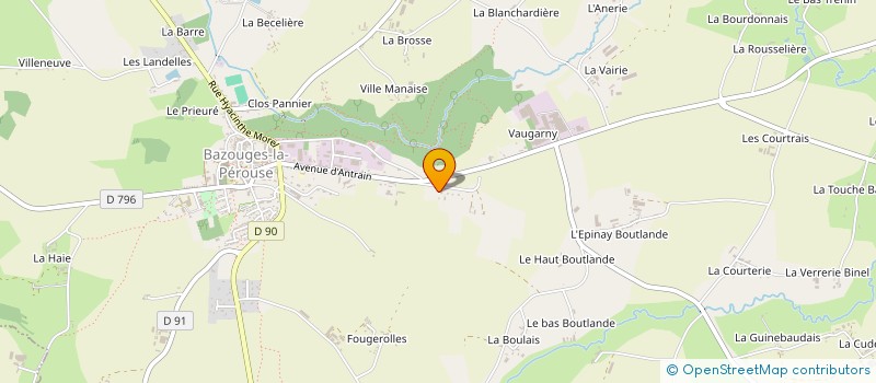 localisation de l'entreprise MADAME SABRINA MORAUX  BAZOUGES-LA-PEROUSE