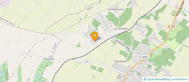 localisation de l'entreprise MADAME SABRINA MOREAU  MEDIS