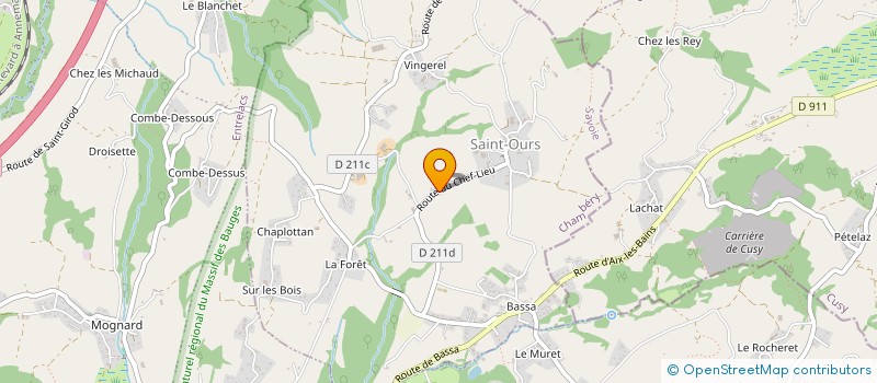 localisation de l'entreprise MADAME SABRINA MOUGIN  SAINT-OURS