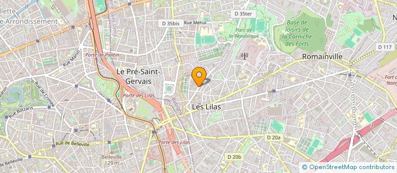 localisation de l'entreprise MADAME SABRINA MOUSSAOUI à LES LILAS