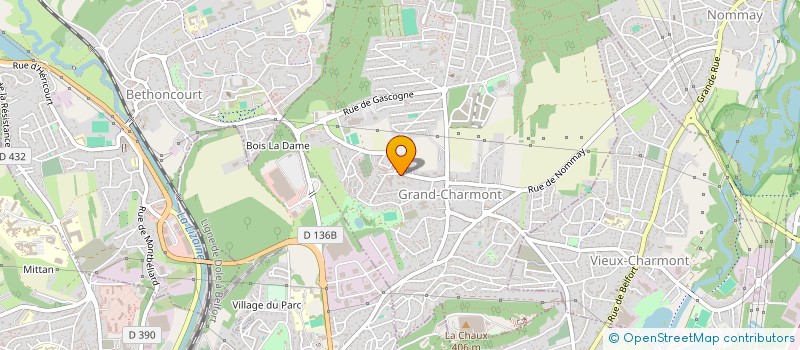 localisation de l'entreprise MADAME SABRINA NAUD  GRAND-CHARMONT