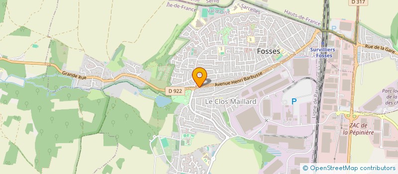 localisation de l'entreprise MADAME SABRINA NAZZANI  GROSLAY