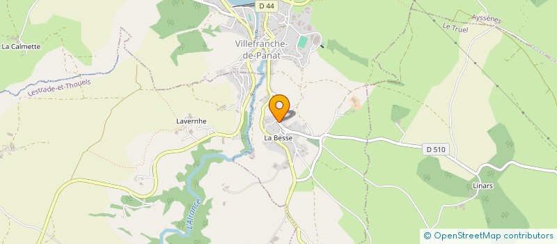 localisation de l'entreprise MADAME SABRINA NOUARA  VILLEFRANCHE-DE-PANAT