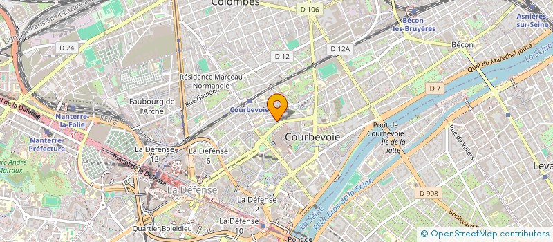 localisation de l'entreprise MADAME SABRINA NOUREDINE à COURBEVOIE