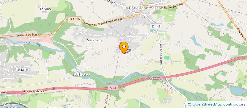 localisation de l'entreprise MADAME SABRINA ODA  LA BATIE-MONTGASCON