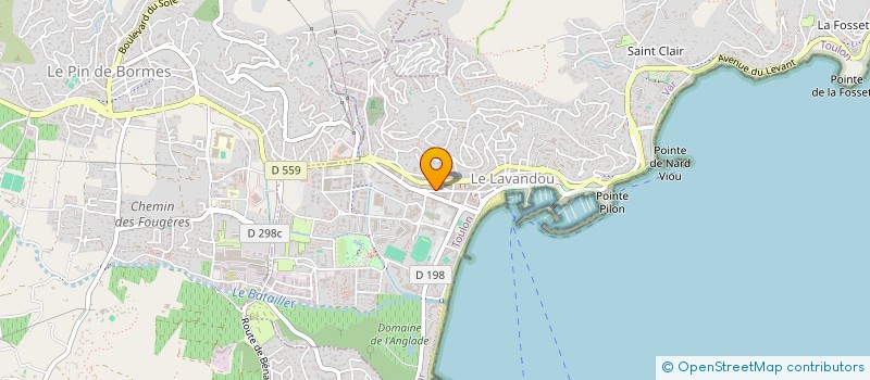 localisation de l'entreprise MADAME SABRINA OGON à LE LAVANDOU