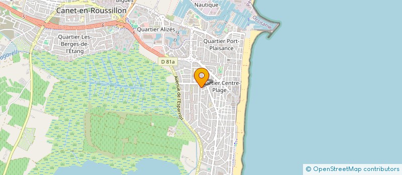 localisation de l'entreprise MADAME SABRINA ORTOZOLS  CANET-EN-ROUSSILLON