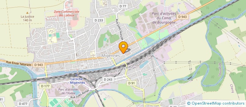 localisation de l'entreprise MADAME SABRINA OSMANOVA  CHARMOY