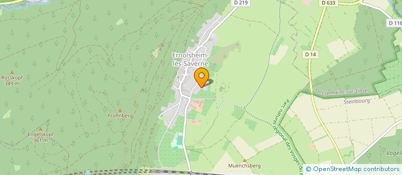 localisation de l'entreprise MADAME SABRINA OSTERMANN  ERNOLSHEIM-LES-SAVERNE