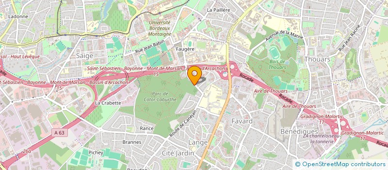 localisation de l'entreprise MADAME SABRINA OUADI à GRADIGNAN