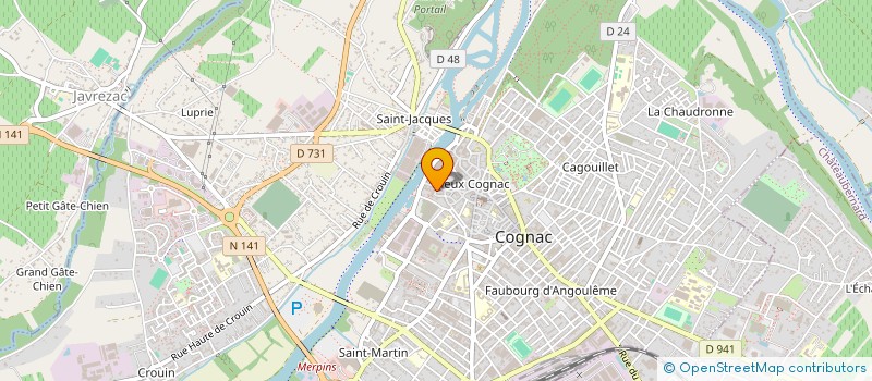 localisation de l'entreprise MADAME SABRINA OUCIF à COGNAC