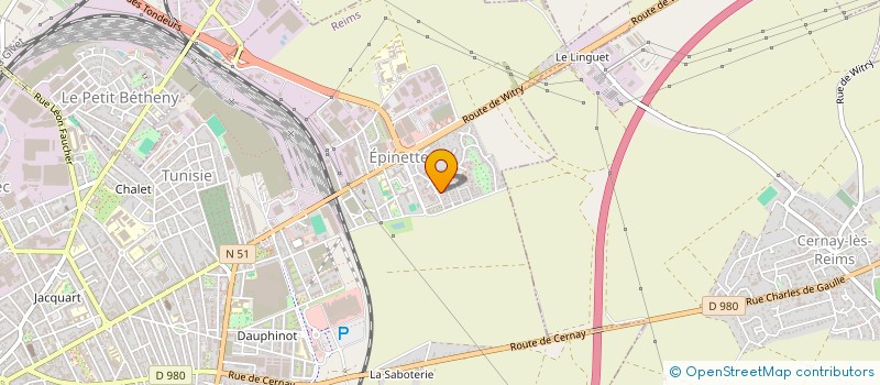 localisation de l'entreprise MADAME SABRINA OUDIN  REIMS