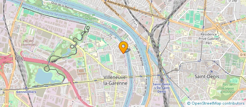 localisation de l'entreprise MADAME SABRINA OUHAB  VILLENEUVE-LA-GARENNE