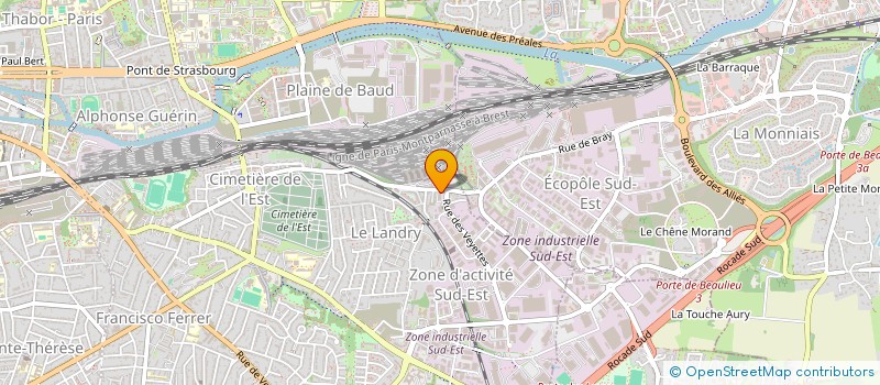 localisation de l'entreprise MADAME SABRINA PAINCHAULT  RENNES