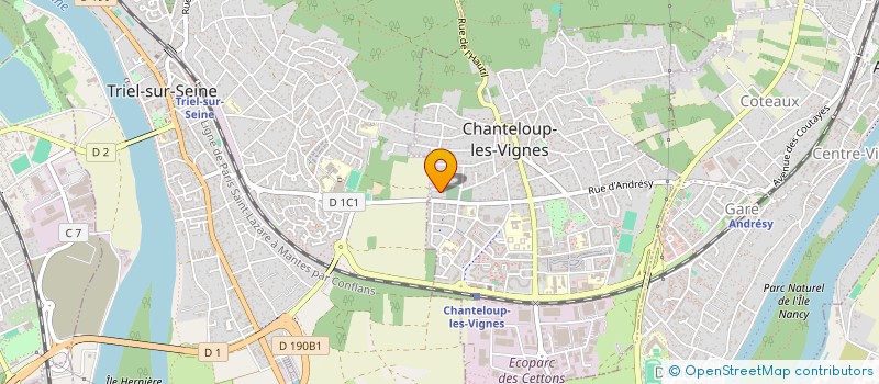 localisation de l'entreprise MADAME SABRINA PARISOT  CHANTELOUP-LES-VIGNES