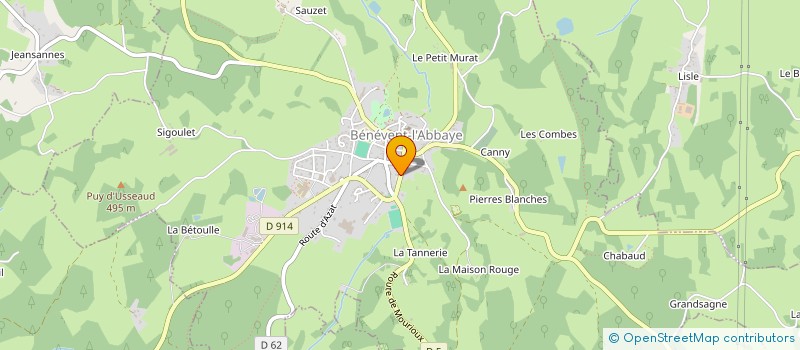 localisation de l'entreprise MADAME SABRINA PARLEBAS  BENEVENT-L'ABBAYE