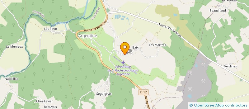 localisation de l'entreprise MADAME SABRINA PATTENDEN  LA ROCHEBEAUCOURT-ET-ARGENTINE